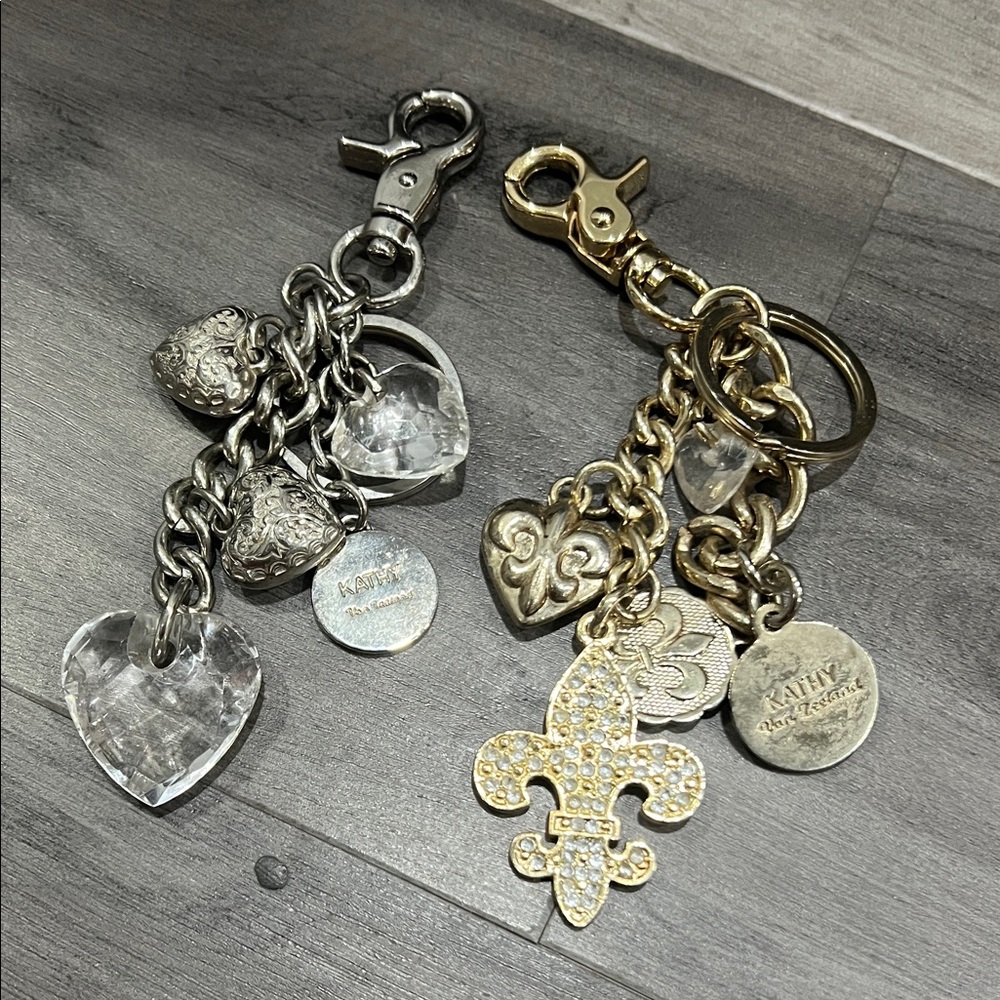 Kathy Van Zeeland Silver and Gold Key & Card Holders